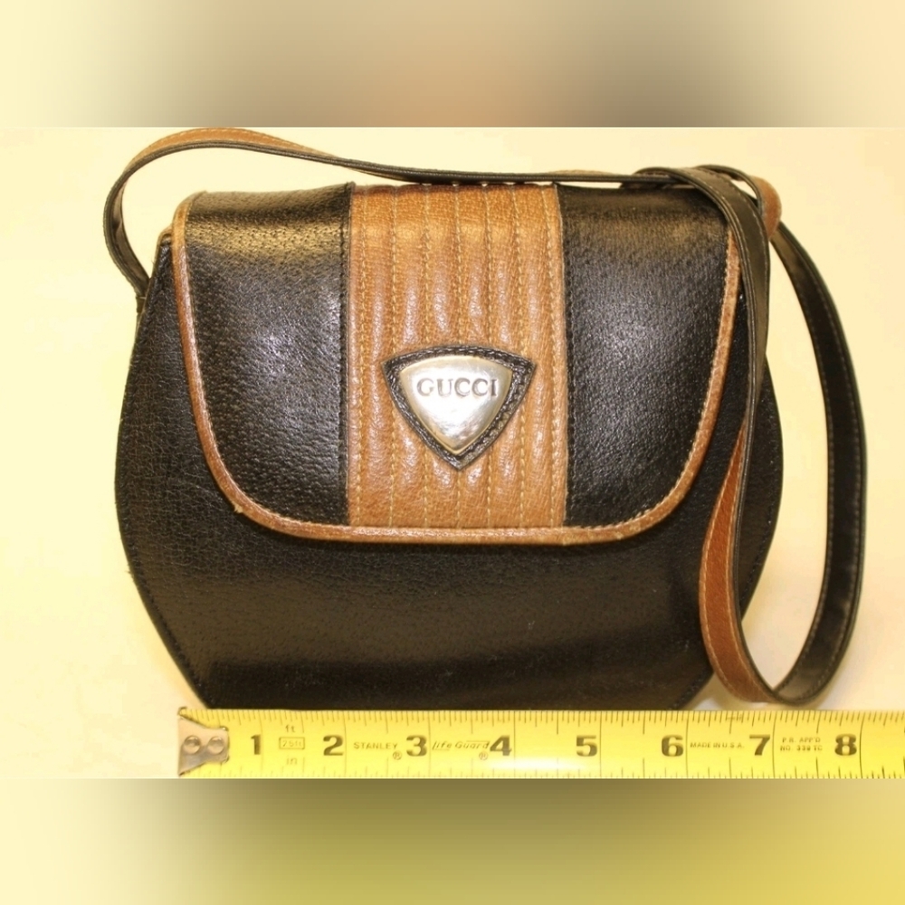 RARE❗️Gucci Accessory Collection Vintage 80's Italy Petite Crossbody Satchel Bag - Picture 8 of 16